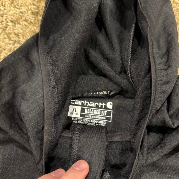 Carhartt Force Work Outerwear Women's Relaxed Fit Half Zip Hooded Pullover Sz.XL - Picture 2 of 8